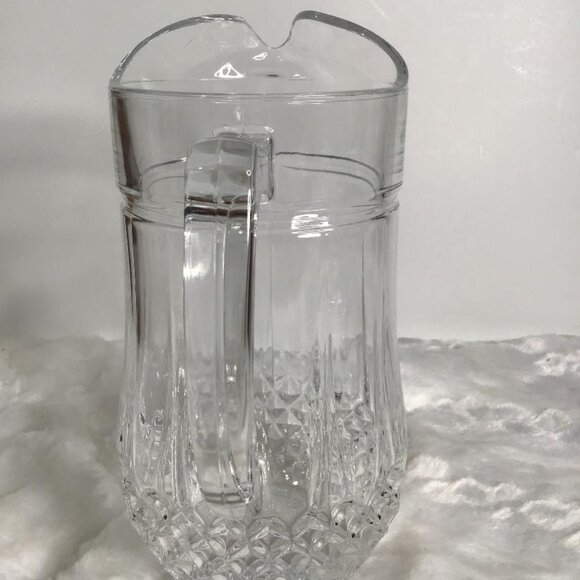 Vintage "Longchamp" Lead Crystal Water Pitcher - Never Used - Picture 3 of 5